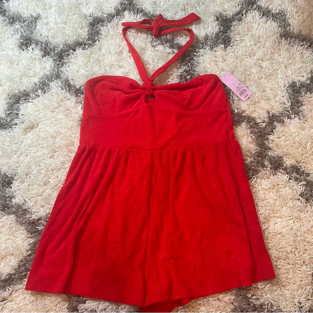 Wild Fable Women's Towel Terry Romper - Picture 2 of 7